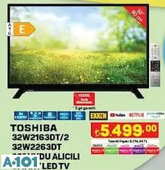 TOSHİBA 32 UYDULU FULL HD SMART LED TV AKILLI TELEVİZYON
